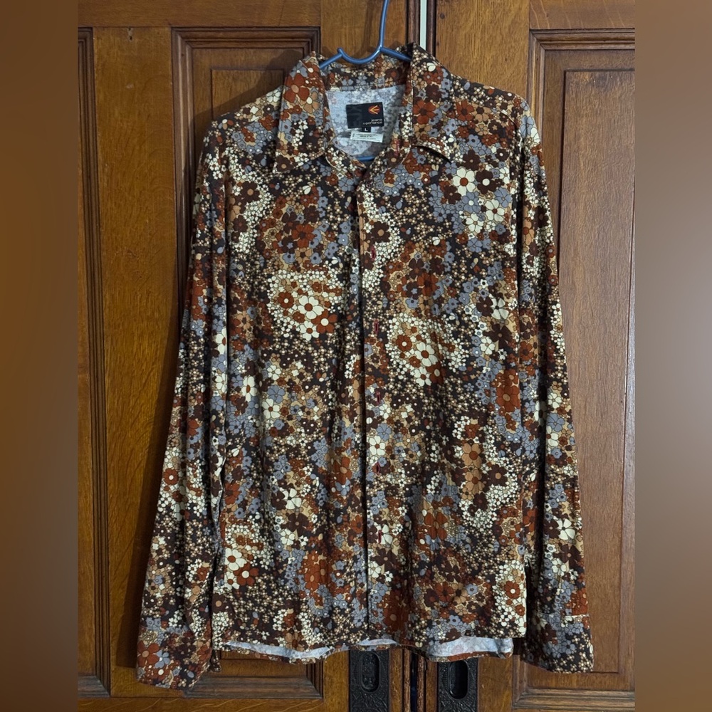 Miss Sixty Cotton Shirt, like new, Vintage ‘90s. All over flower pattern.